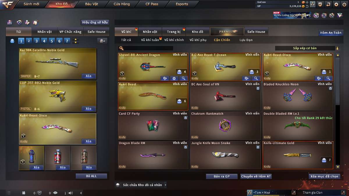 shop acc cf uy tin gia re